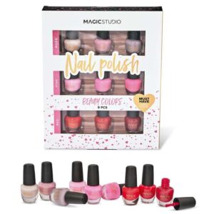MAGICSTUDIO COLORFUL BEAUTY COLORS NAIL POLISH KIT - Imagen 1