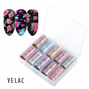 Foil 04 Pack 10 láminas Flores Velac - Imagen 1