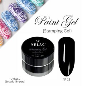 13 Stamping Gel Negro Velac - Imagen 1