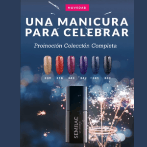 340 Semilac Shimmer Black - Imagen 2