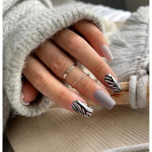 20 Foil Semilac Wild Animals Tigre Blanco - Imagen 3