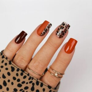 17 Foil Semilac Wild Animals Snow Leopard - Imagen 3