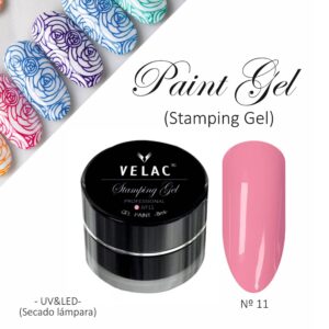 11 Stamping Gel Rosa Velac - Imagen 1