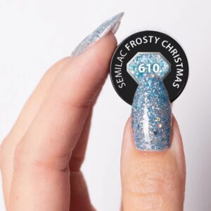 610 Semilac Frosty Christmas - Imagen 3