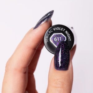 611 Semilac Violet Night - Imagen 3