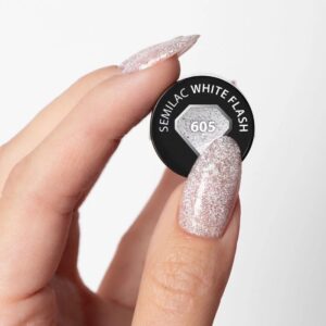 605 Semilac White Flash - Imagen 3