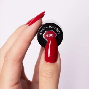 608 Semilac Soft Red - Imagen 4