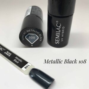 108 Semilac Metallic Black - Imagen 3