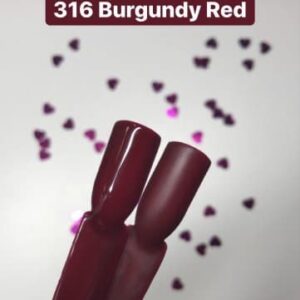 316 Semilac Valentine Burgundy Red - Imagen 3