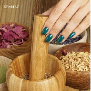 405 Semilac Black Bottled Herb - Imagen 3