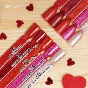 345 Semilac Gorgeous Red - Imagen 4