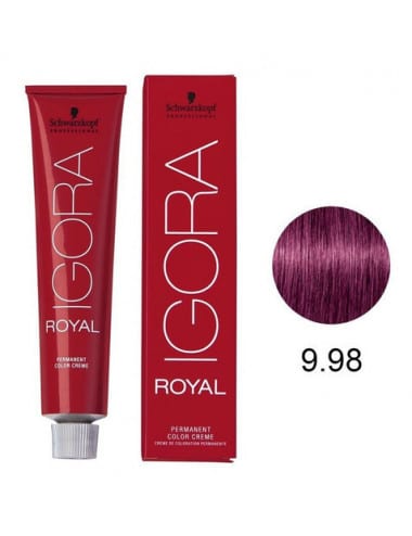 9.98 Rubio Muy Claro Violeta Rojo