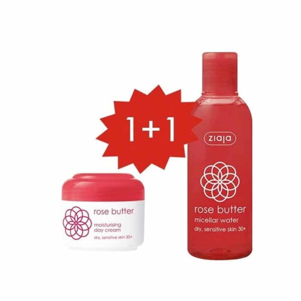 ZIAJA MANTECA DE ROSA CREMA DIA 50ML+SOLUCION MICELAR 200ML SET REGALO