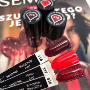 316 Semilac Valentine Burgundy Red - Imagen 2